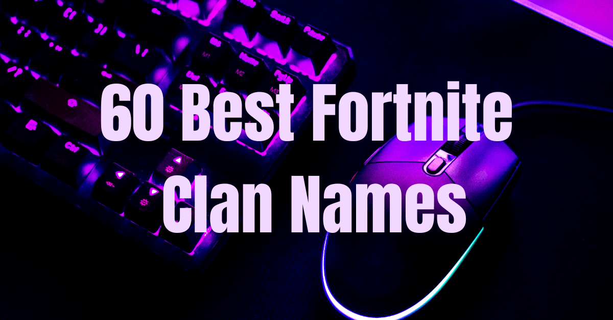 60 Best Fortniite Clan Names