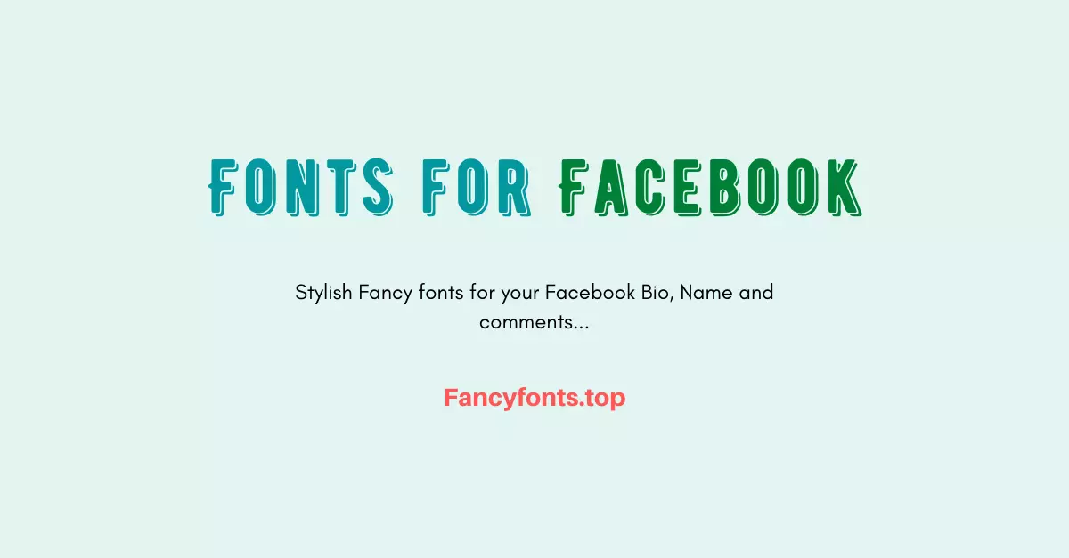 facebook fonts,facebook fancy texts, fonts for facebook
