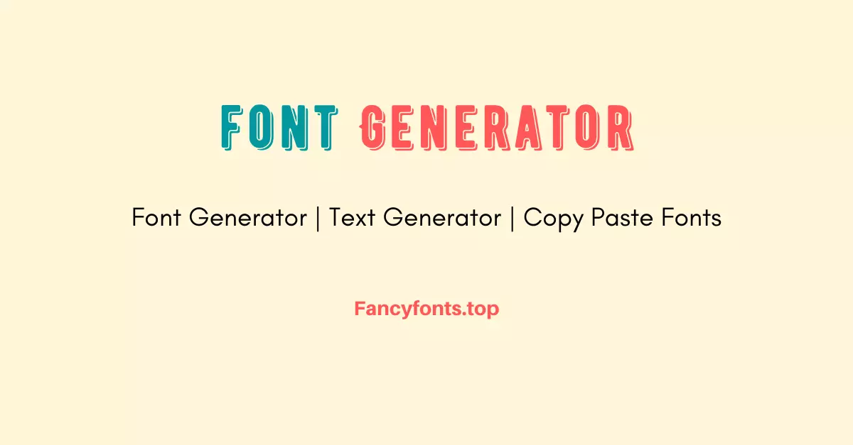 font generator, text generator